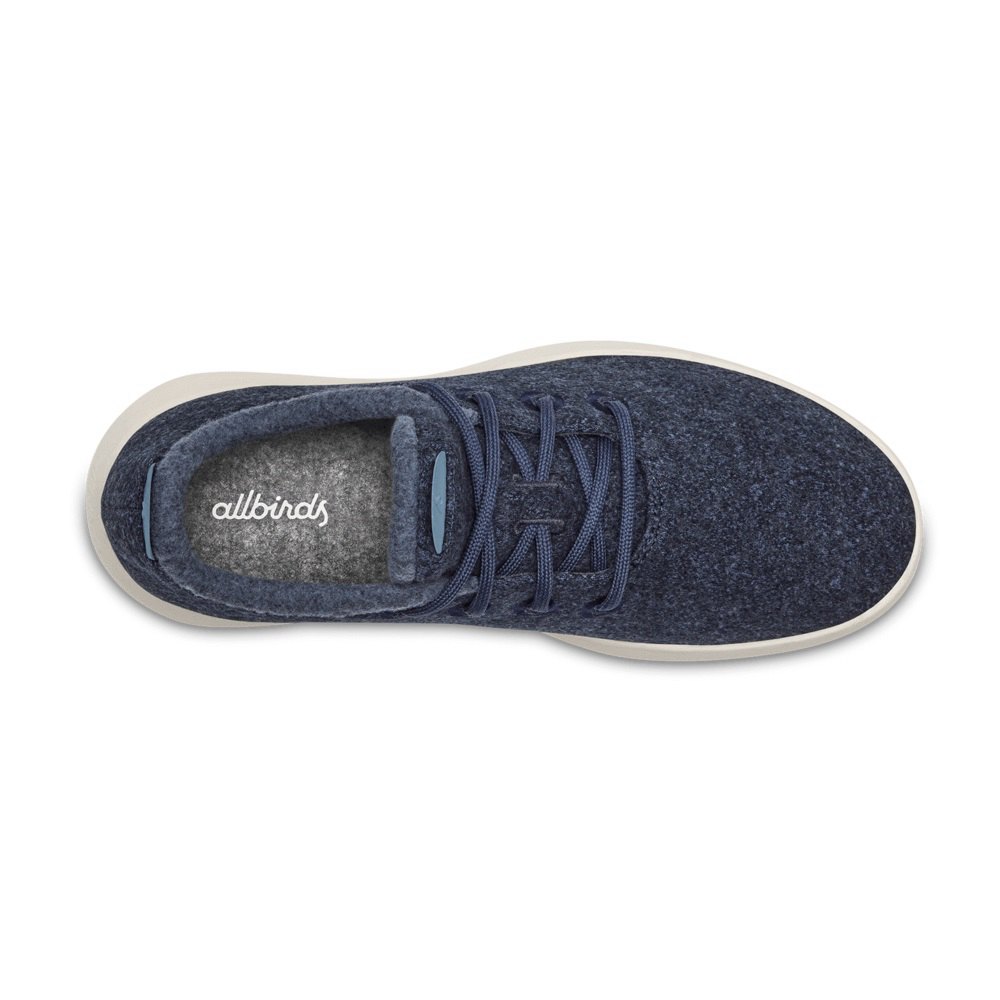 Allbirds Women\'s Sneakers Navy - Wool Runner Mizzles - 85320TOXZ